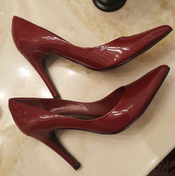 Nine West👠Rare Color Burgandy Moon - Picture 2 of 14
